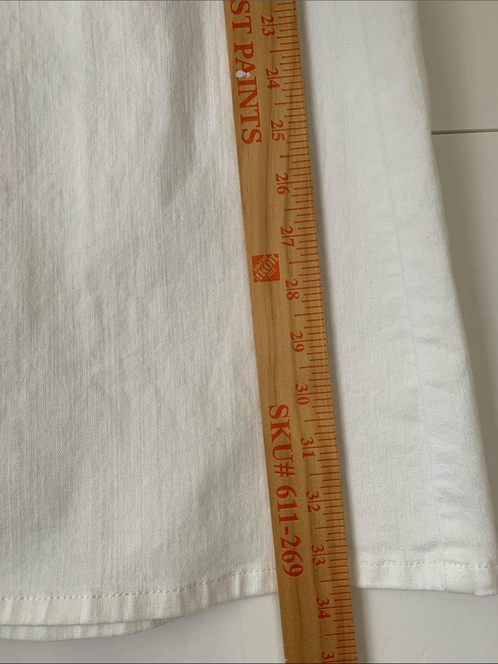 NWT Eileen Fisher White Midi Denim Skirt - Clean A-Line Style Size MP - Picture 5 of 8